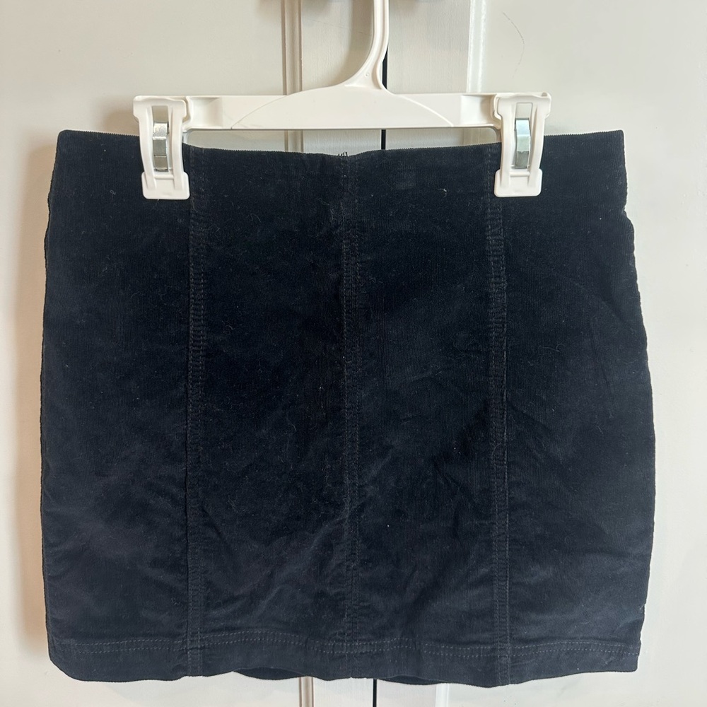 Free People Black Mini Pencil Skirt Night Out
